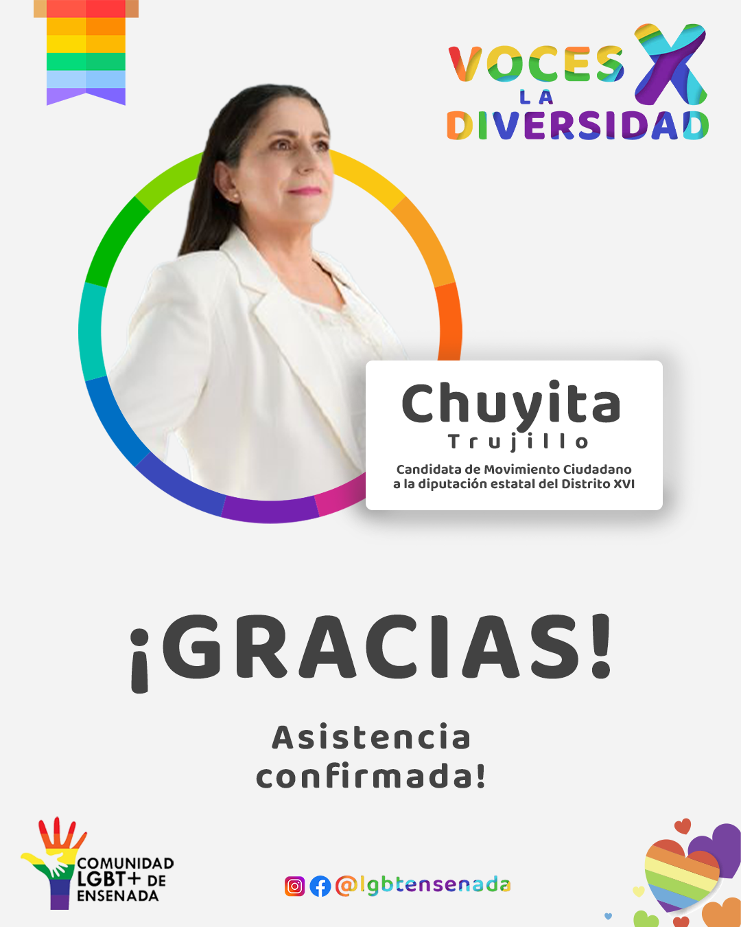 Asistencia confirmada - Chuyita Trujillo