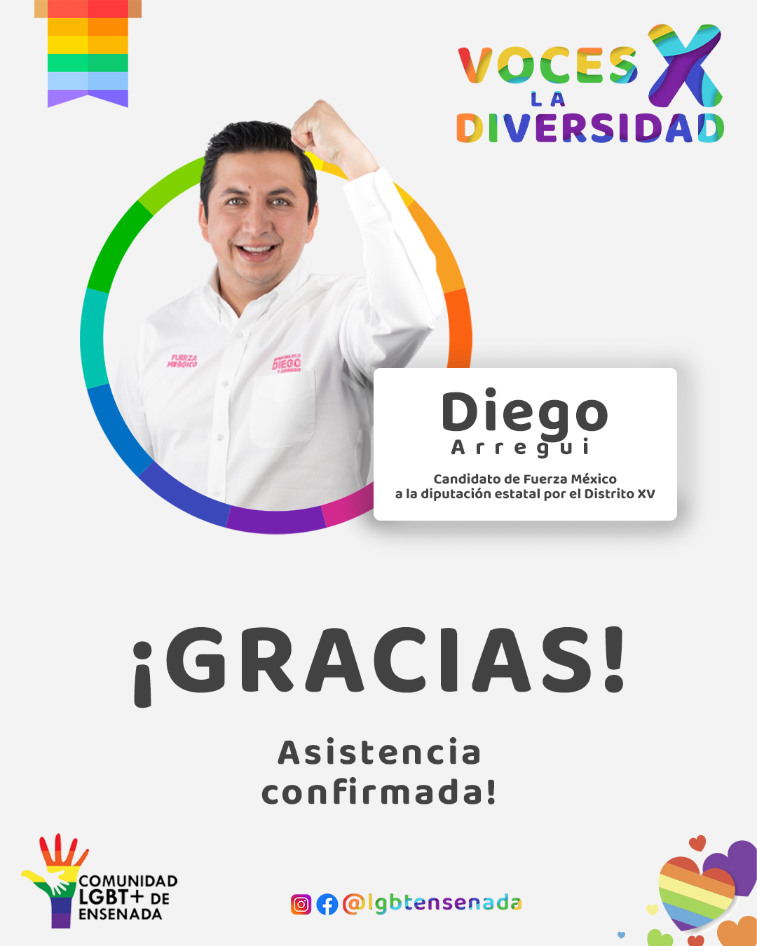 Asistencia confirmada - Diego Arregui