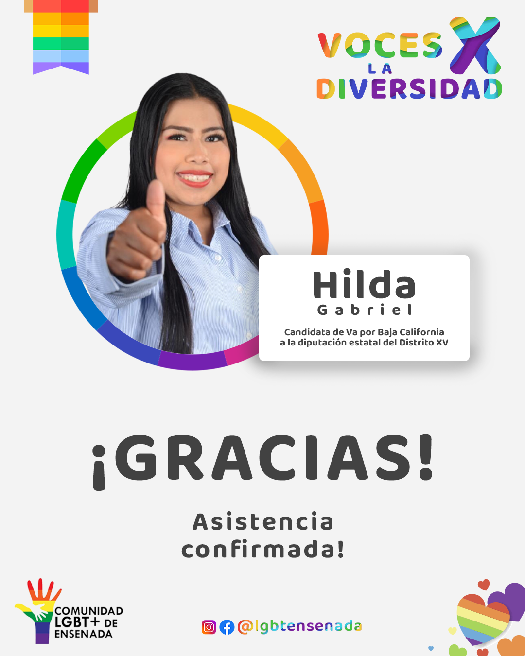 Asistencia confirmada - Hilda Gabriel
