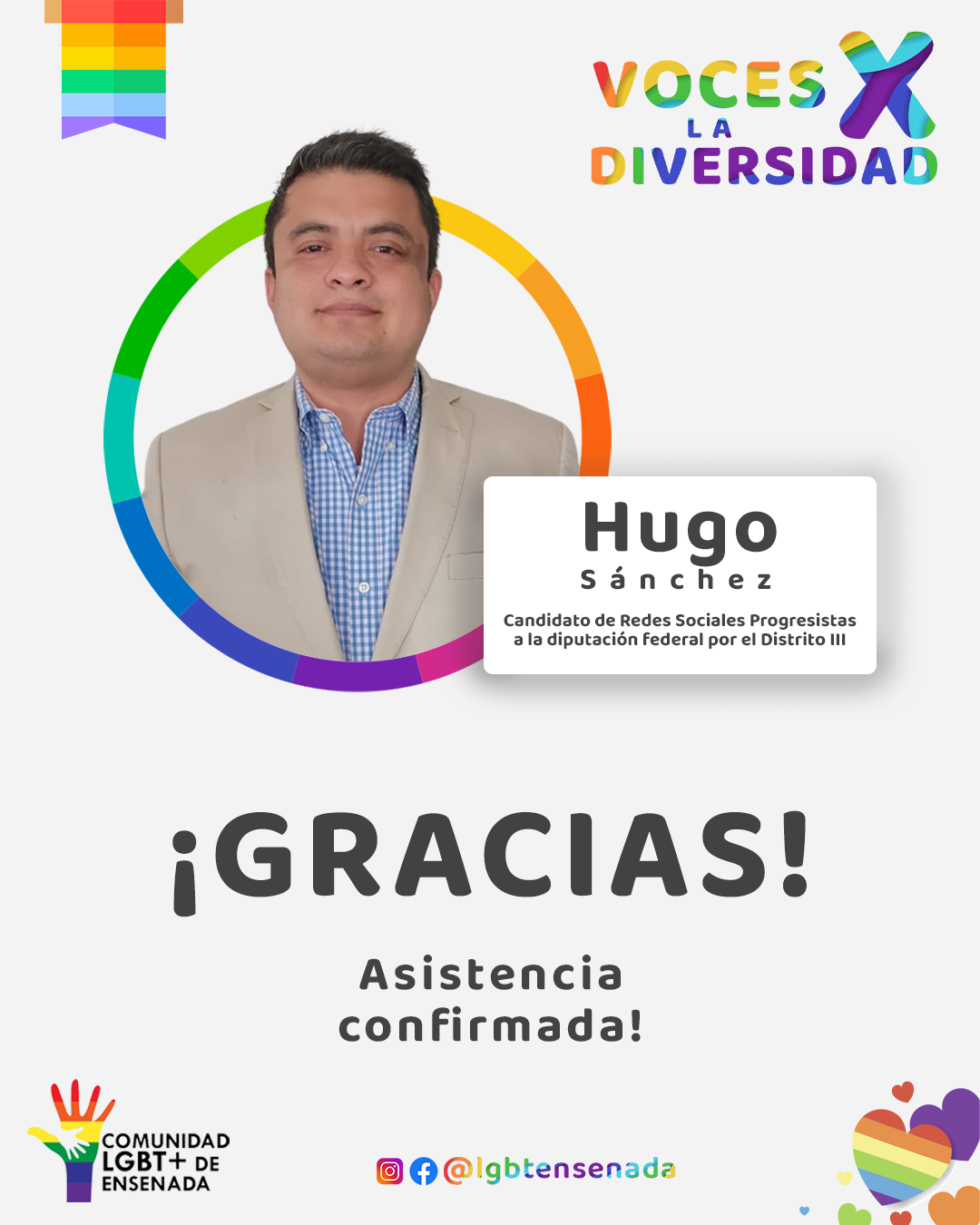 Asistencia confirmada - Hugo Sánchez