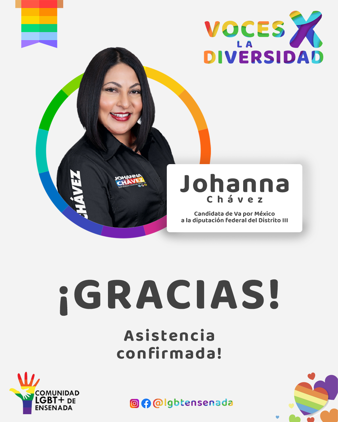 Asistencia confirmada - Johanna Chávez