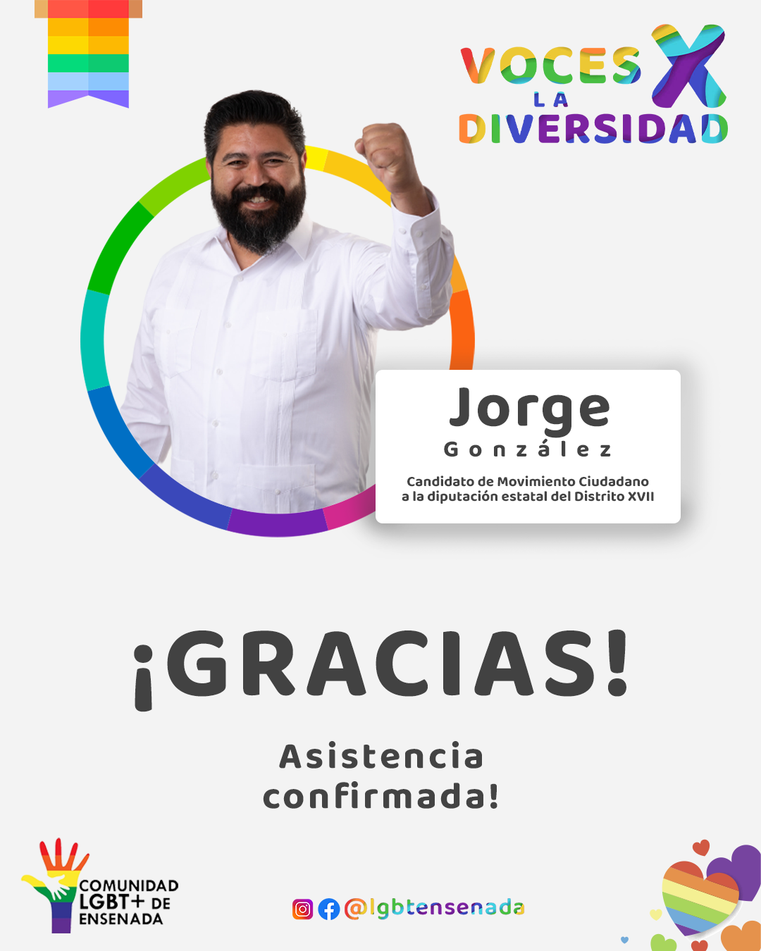 Asistencia confirmada - Jorge González